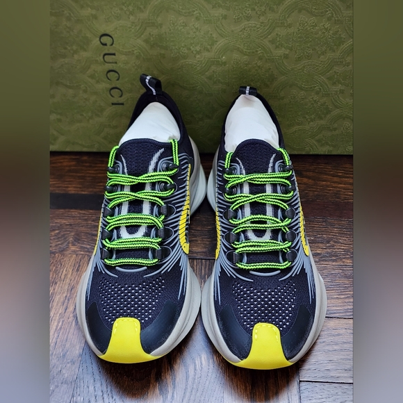 $735 Brand New Gucci Interlocking G logo Women Running Sneakers G 35 US 5 - Picture 2 of 8